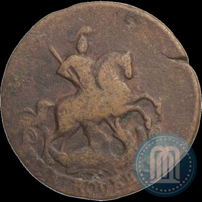 Фото 2 копейки 1757 года  "Номинал под Св. Георгием"