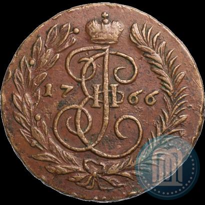 Фото 2 копейки 1766 года ММ 