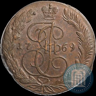Фото 5 копеек 1769 года ЕМ 
