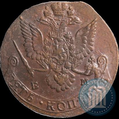 Фото 5 копеек 1782 года ЕМ 