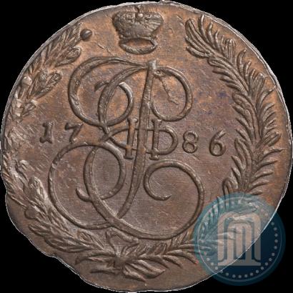 Фото 5 копеек 1786 года ЕМ 