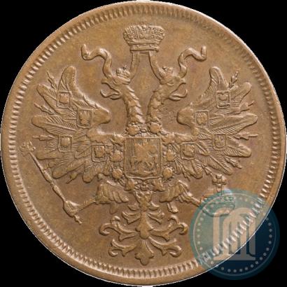 Picture 5 kopecks 1866 year ЕМ 