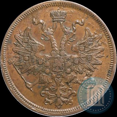 Picture 5 kopecks 1866 year ЕМ 