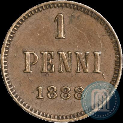 Фото 1 пенни 1888 года  