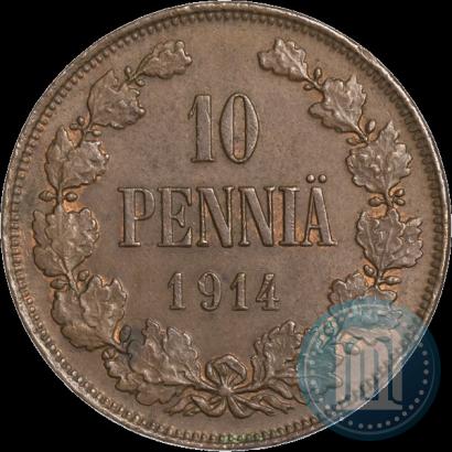 Picture 10 pennia 1914 year  