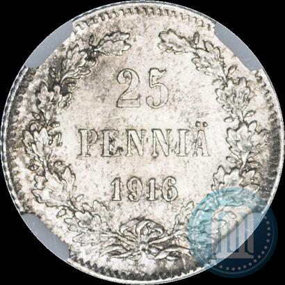 Picture 25 pennia 1916 year S 