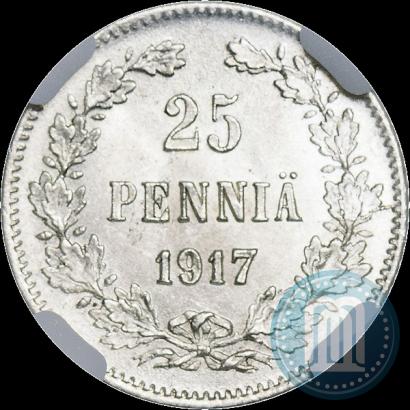 Picture 25 pennia 1917 year S 