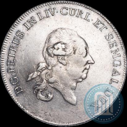 Picture Thaler 1780 year  "Peter von Biron. Courland"