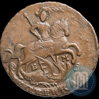 Picture 1 kopeck 1795 year ЕМ 