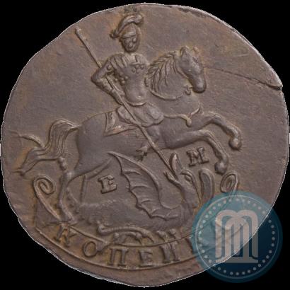 Picture 1 kopeck 1795 year ЕМ 