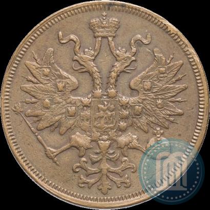 Picture 5 kopecks 1860 year ЕМ 