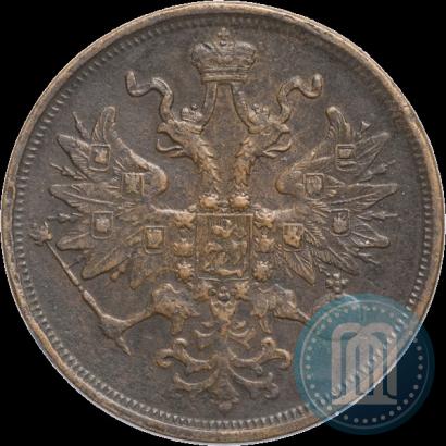 Picture 5 kopecks 1866 year ЕМ 