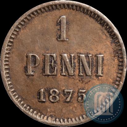 Picture 1 penni 1875 year  