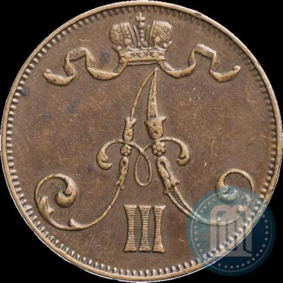 Picture 5 pennia 1889 year  