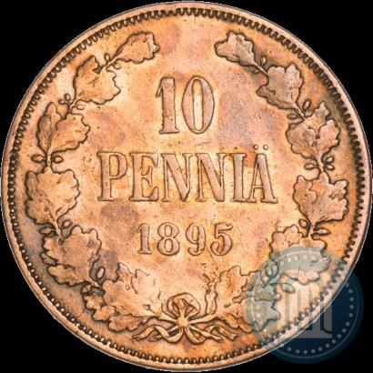 Фото 10 пенни 1895 года  