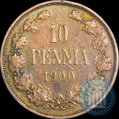 Фото 10 пенни 1900 года  