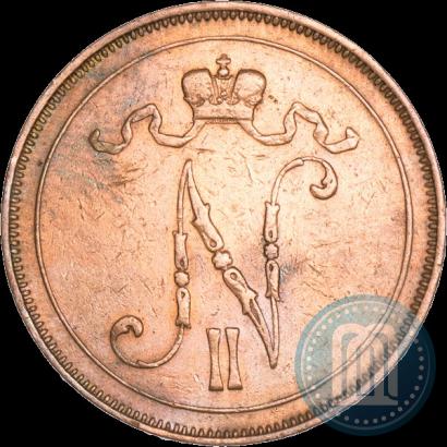 Picture 10 pennia 1907 year  