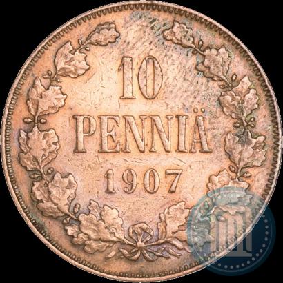 Picture 10 pennia 1907 year  