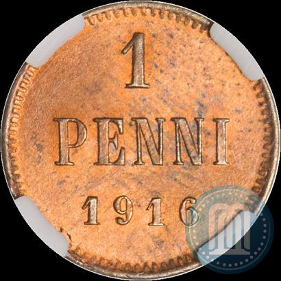 Фото 1 пенни 1916 года  