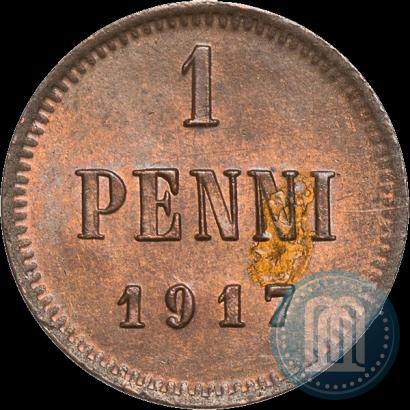 Фото 1 пенни 1917 года  