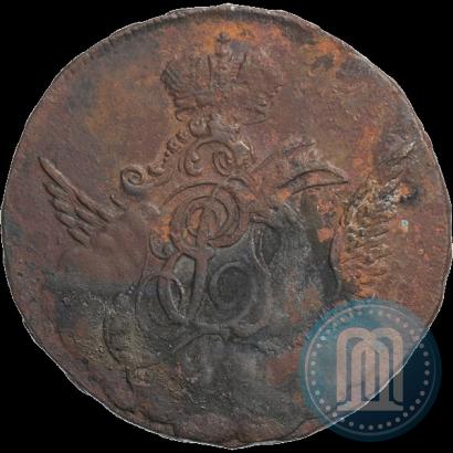 Picture 1 kopeck 1756 year  