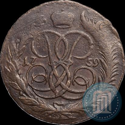 Picture 5 kopecks 1759 year ММ 