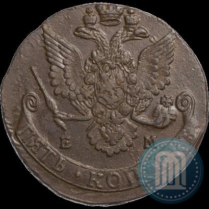 Фото 5 копеек 1782 года ЕМ 
