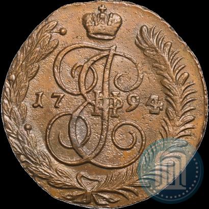 Фото 5 копеек 1794 года АМ 