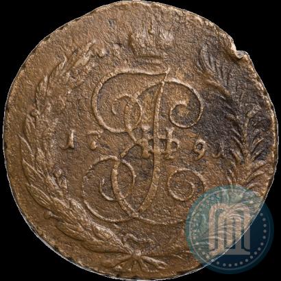 Фото 5 копеек 1791 года  "Павловский перечекан"