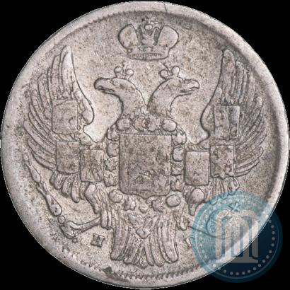 Фото 15 копеек - 1 злотый 1837 года НГ 