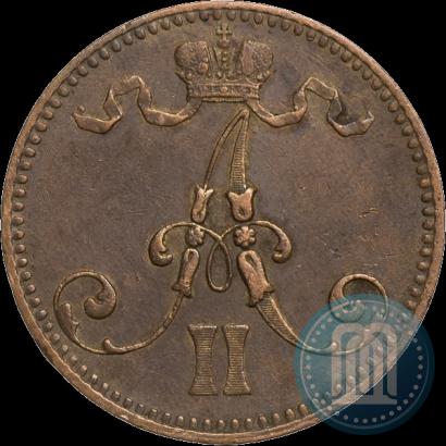 Picture 5 pennia 1866 year  