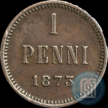 Фото 1 пенни 1873 года  