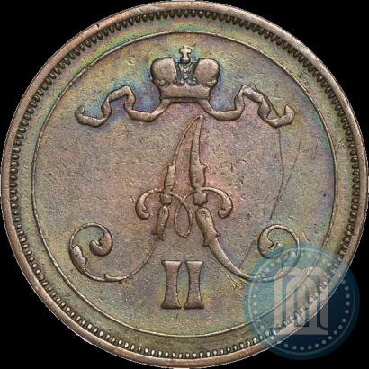 Фото 10 пенни 1876 года  