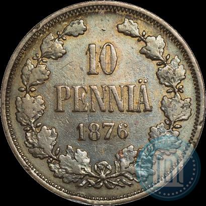 Фото 10 пенни 1876 года  