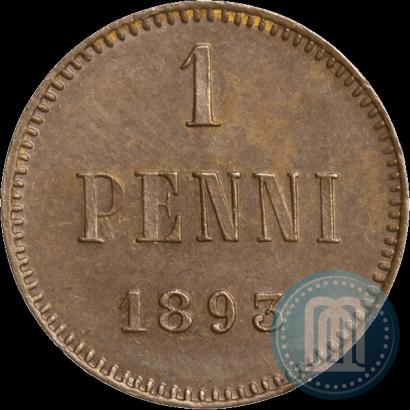 Фото 1 пенни 1893 года  