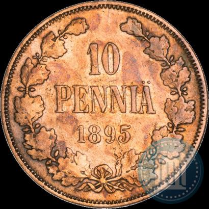 Фото 10 пенни 1895 года  