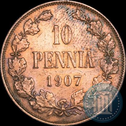 Picture 10 pennia 1907 year  