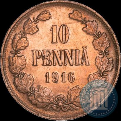 Picture 10 pennia 1916 year  
