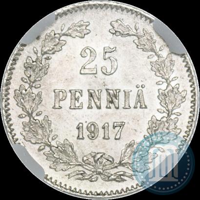 Picture 25 pennia 1917 year S 