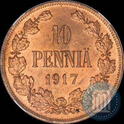 Picture 10 pennia 1917 year  