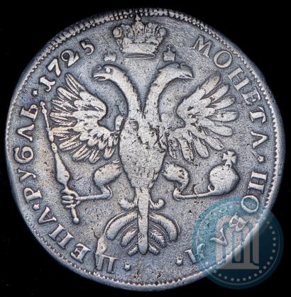 Picture 1 rouble 1725 year СПБ "Petersburg type, portrait turned to the left"