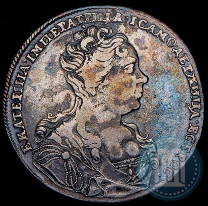 Picture 1 rouble 1726 year  "Moscow type, portrait turned to the right"