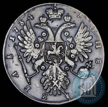 Фото 1 рубль 1734 года  "Тип 1735 года"