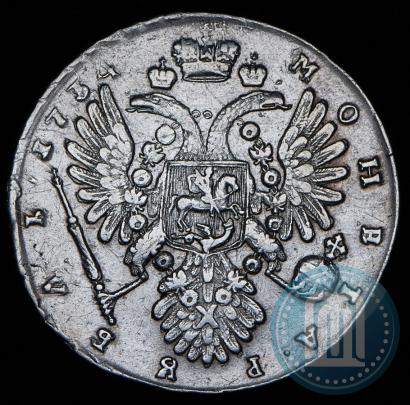 Фото 1 рубль 1734 года  "Тип 1735 года"