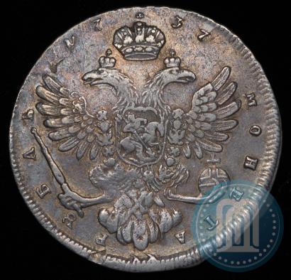 Фото 1 рубль 1737 года  "Московский тип"