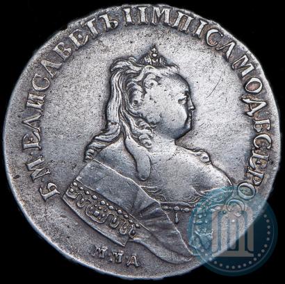 Фото 1 рубль 1744 года ММД 