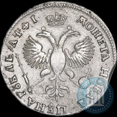 Фото 1 рубль 1719 года OK "Портрет в латах"