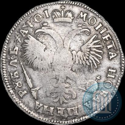 Фото 1 рубль 1719 года OK "Портрет в латах"