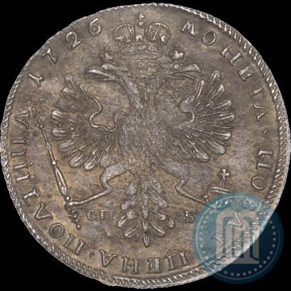 Фото Полтина 1726 года СПБ "Петербургский тип, портрет влево"