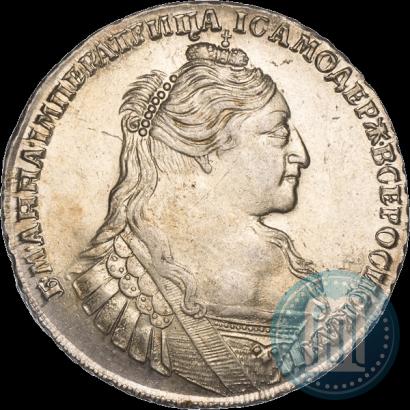 Фото 1 рубль 1734 года  "Тип 1735 года"